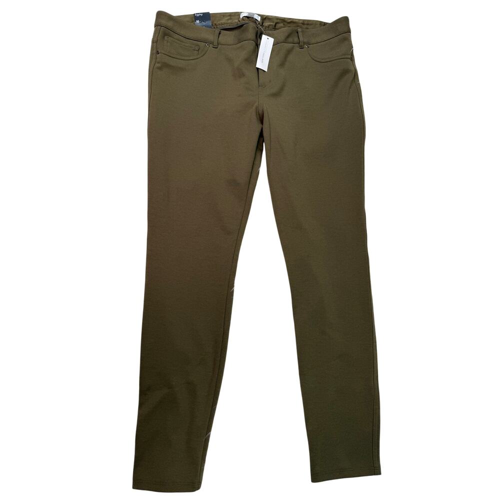 Soho New York & Company Stretch Leggings Size 16 Green NWT